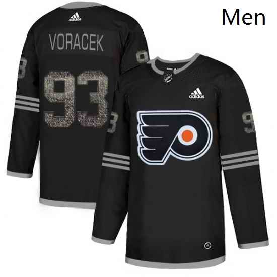 Mens Adidas Philadelphia Flyers 93 Jakub Voracek Black Authentic Classic Stitched NHL Jersey